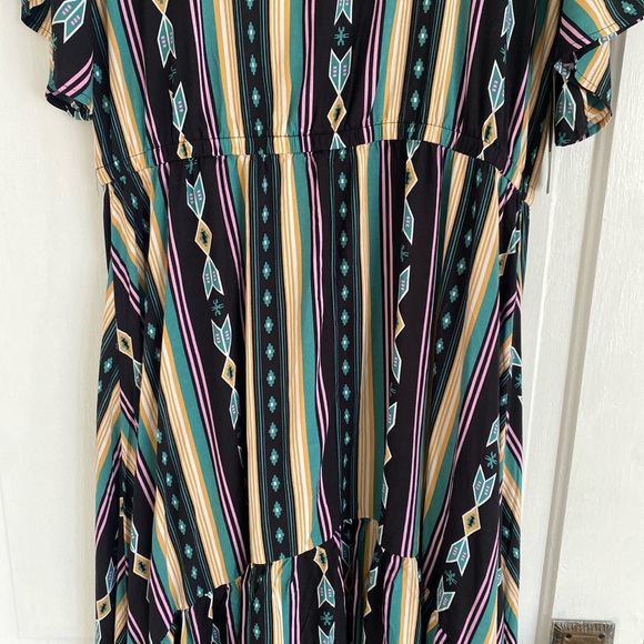 Wrangler Retro ladies hi lo aztec striped dress size large NWT - Picture 7 of 10